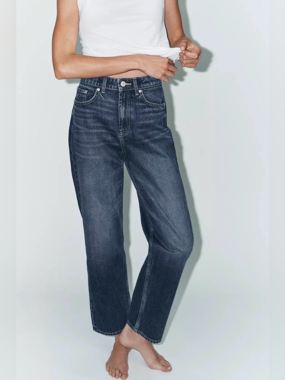 NWT Zara Mom Fit High-Waist Jeans - 14